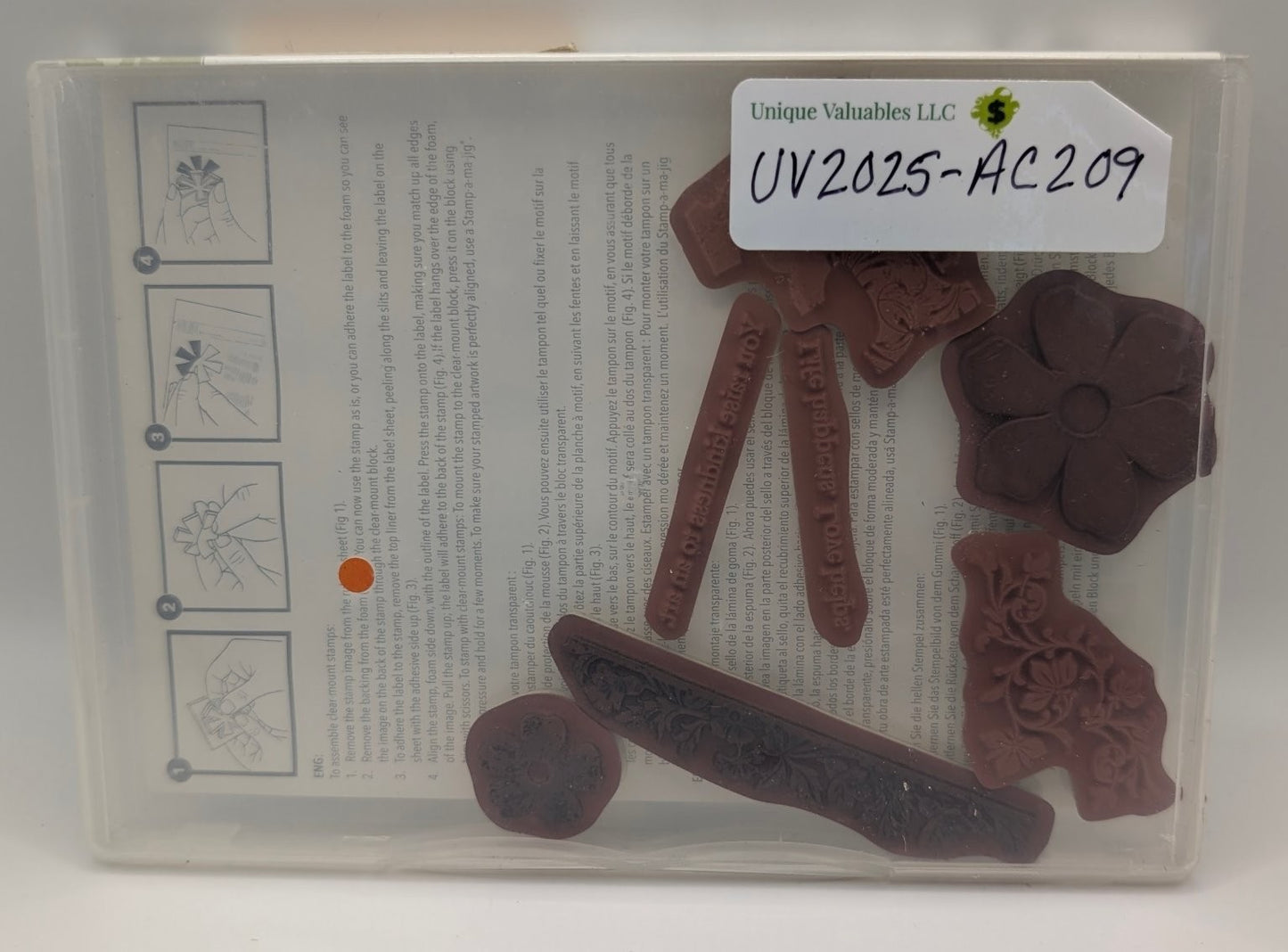 Stampin' Up! Vintage Vogue Shelli's Signature Collection Floral Phrase 1 Missing