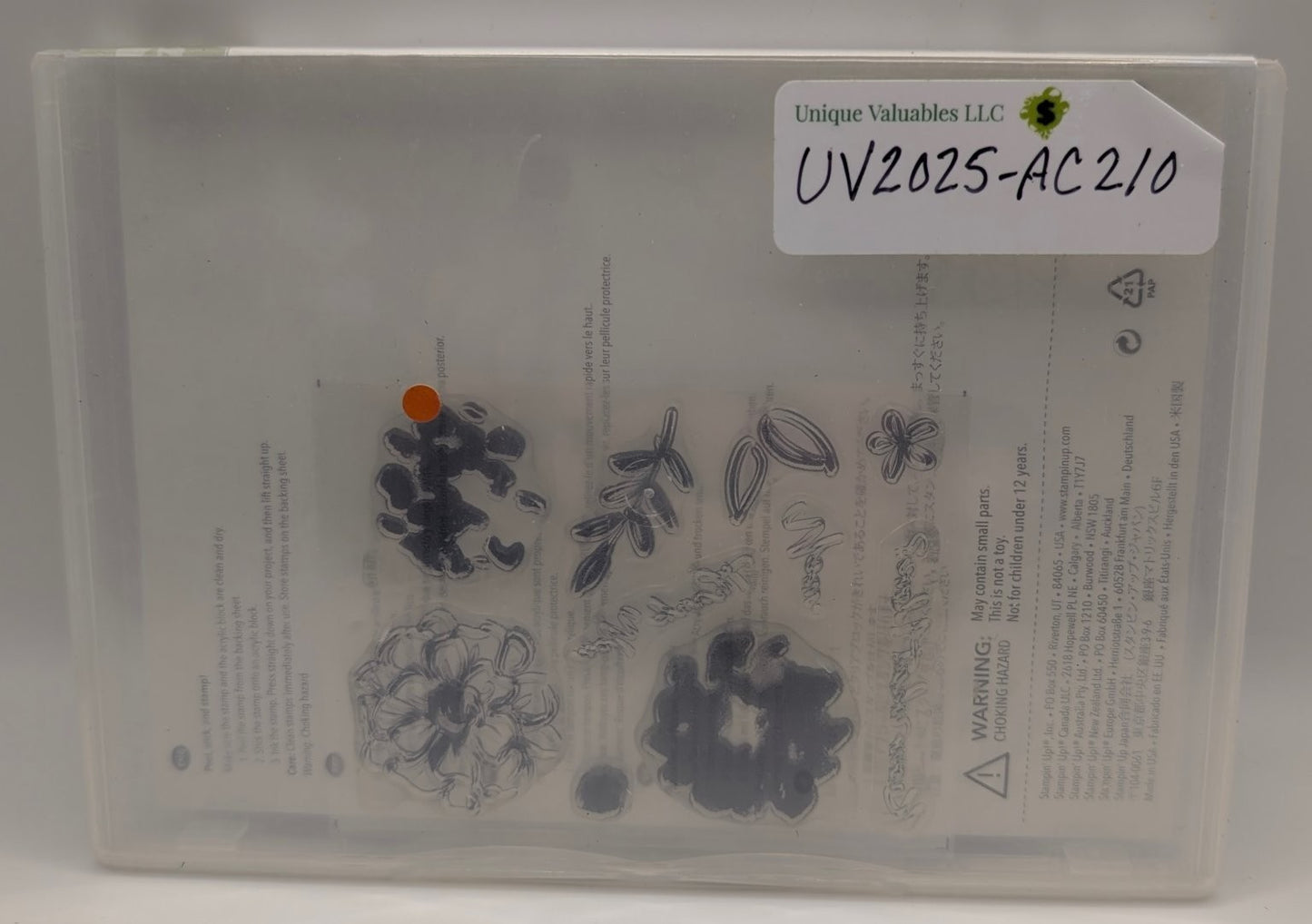 Stampin' Up! What I Love Clear Stamp Set Floral Sentiments 10-Piece #141276