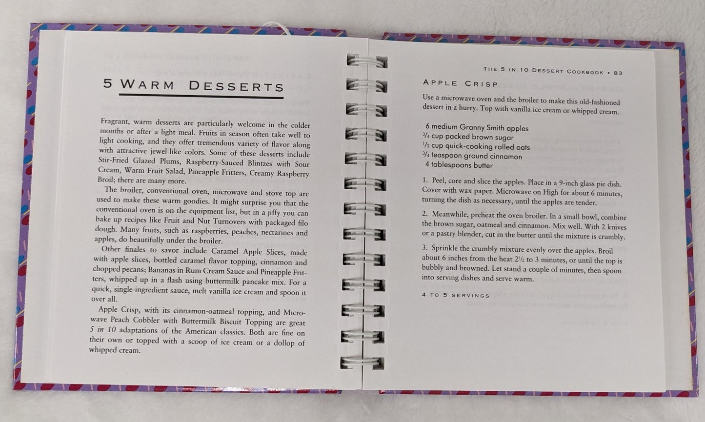 The 5 in 10 Dessert Cookbook Natalie Haughton 1997 Easy 5-Ingredient Recipes