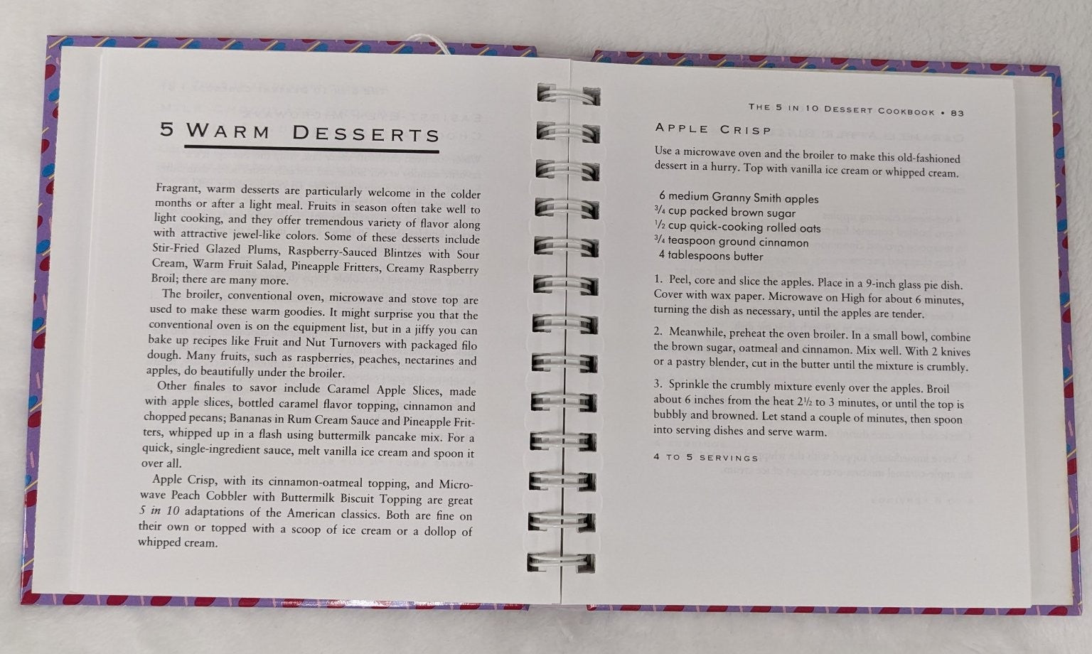 The 5 in 10 Dessert Cookbook Natalie Haughton 1997 Easy 5-Ingredient Recipes