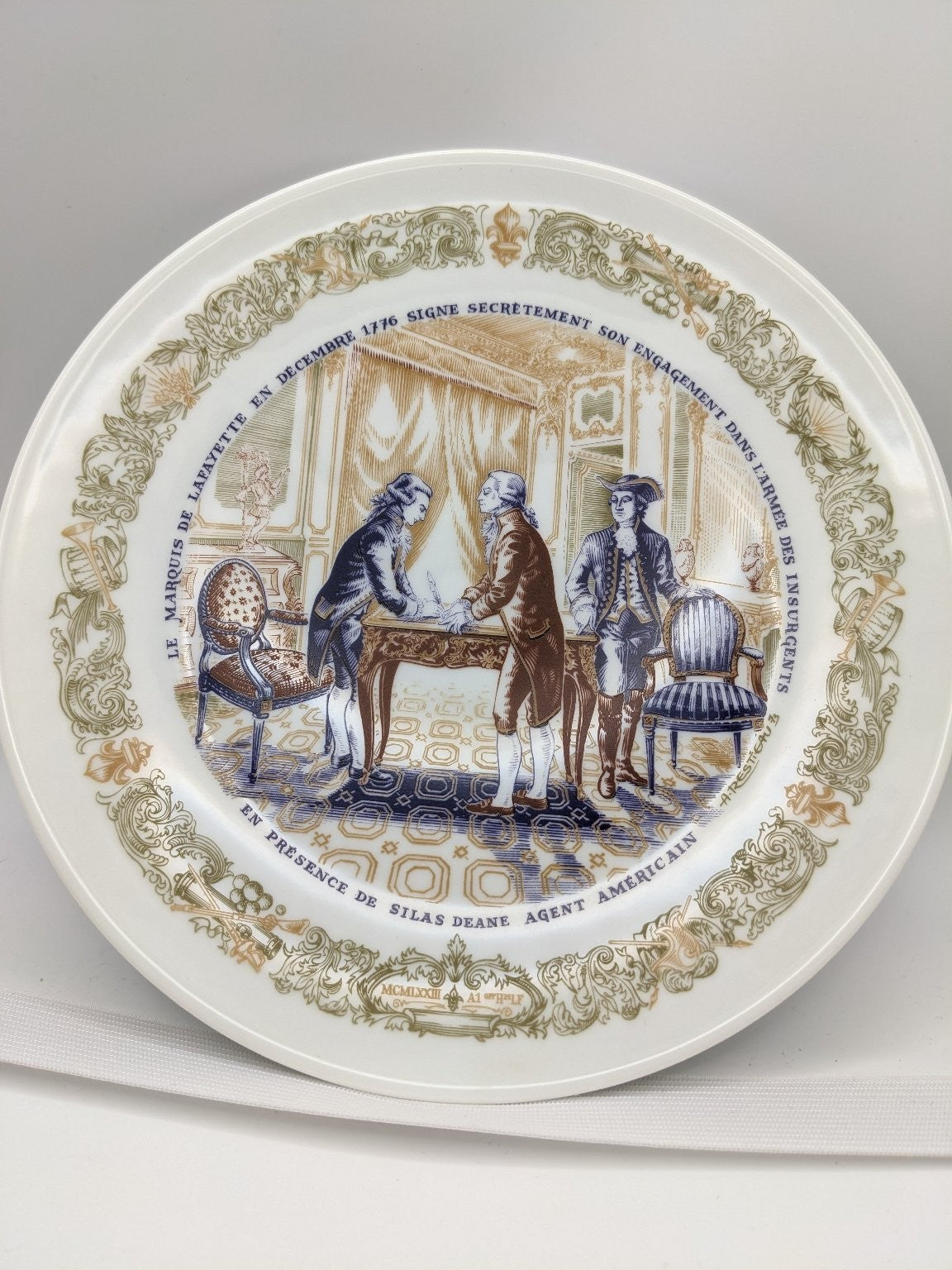 D'Arceau-Limoges Lafayette en Decembre 1776 by Resteau Porcelain LE No. 911