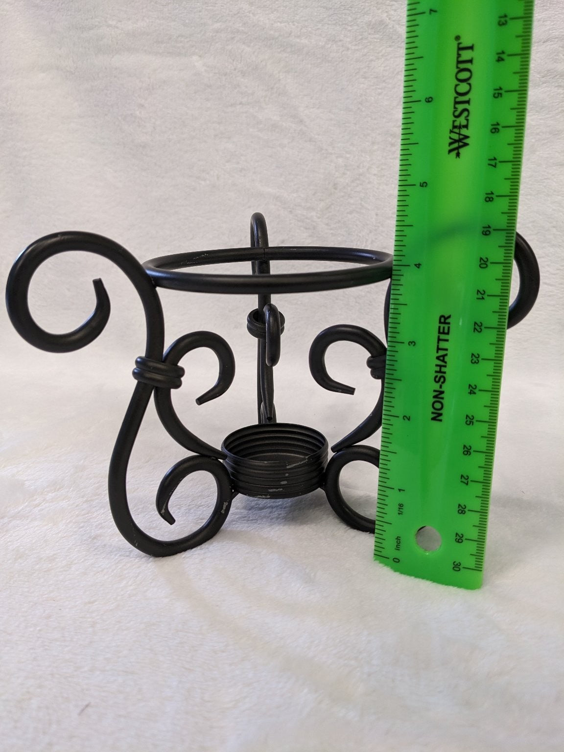 PartyLite Antique Brass Aroma Melts Warmer Tealight Holder Glass Lot of 3 P8016