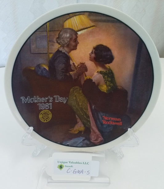Knowles Mother's Day 1981 After the Party by Norman Rockwell LE Bradex