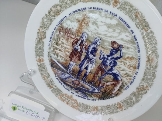 D'Arceau-Limoges Lafayette débarque de son navire Victoire by Restieau Limoges