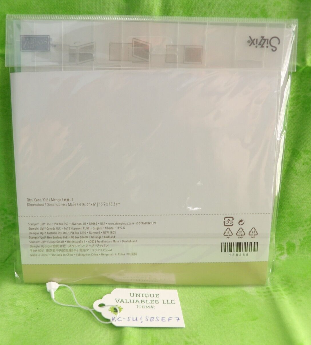 Sizzix Big Shot Embossing Folder 138288 TEXTURED IMPRESSIONS