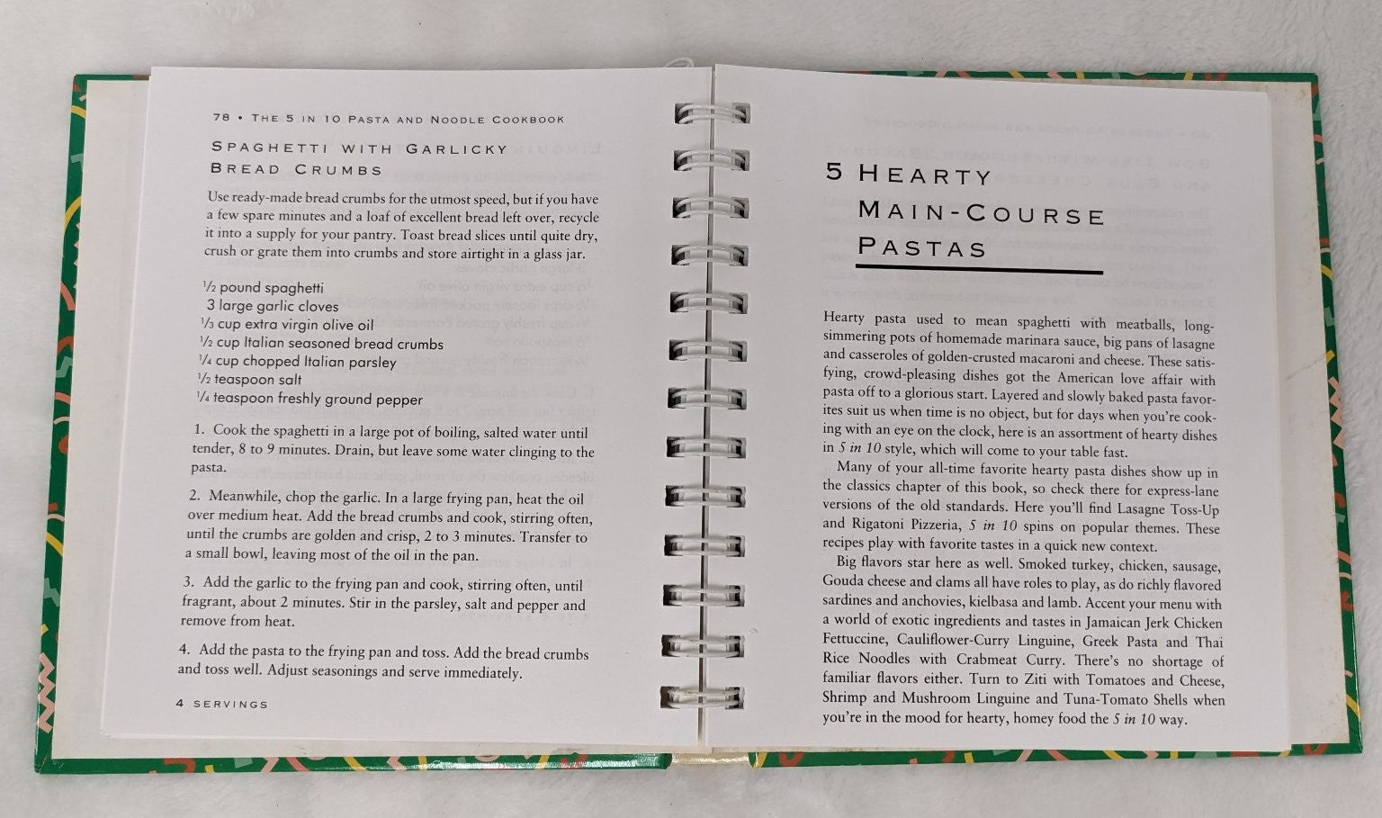 The 5 in 10 Pasta and Noodle Cookbook Nancie McDermott 1995 Quick & Easy Hearst