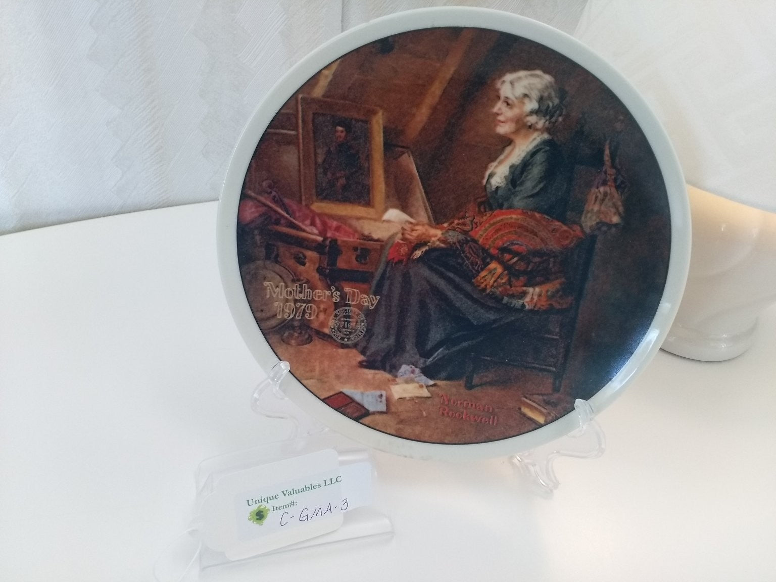 Knowles Mother's Day 1979 Reflections by Norman Rockwell Fine China Bradex LE