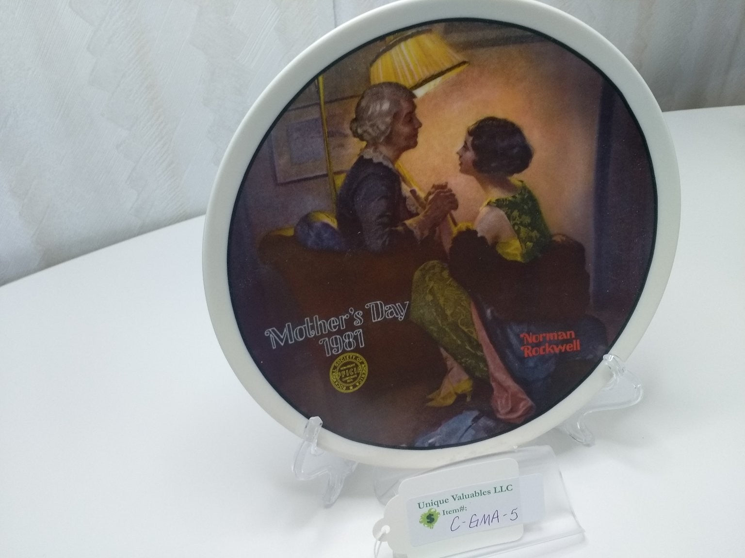 Knowles Mother's Day 1981 After the Party by Norman Rockwell LE Bradex