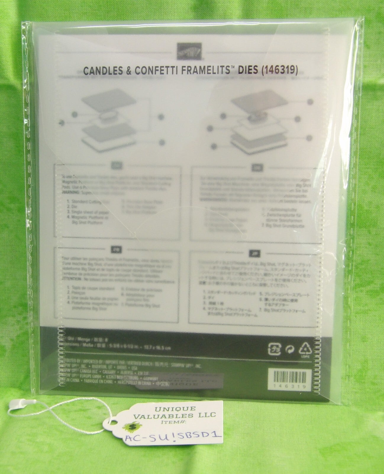 Sizzix Big Shot for Stampin'Up! 146319 CANDLES & CONTTI FRAMELITS DIES