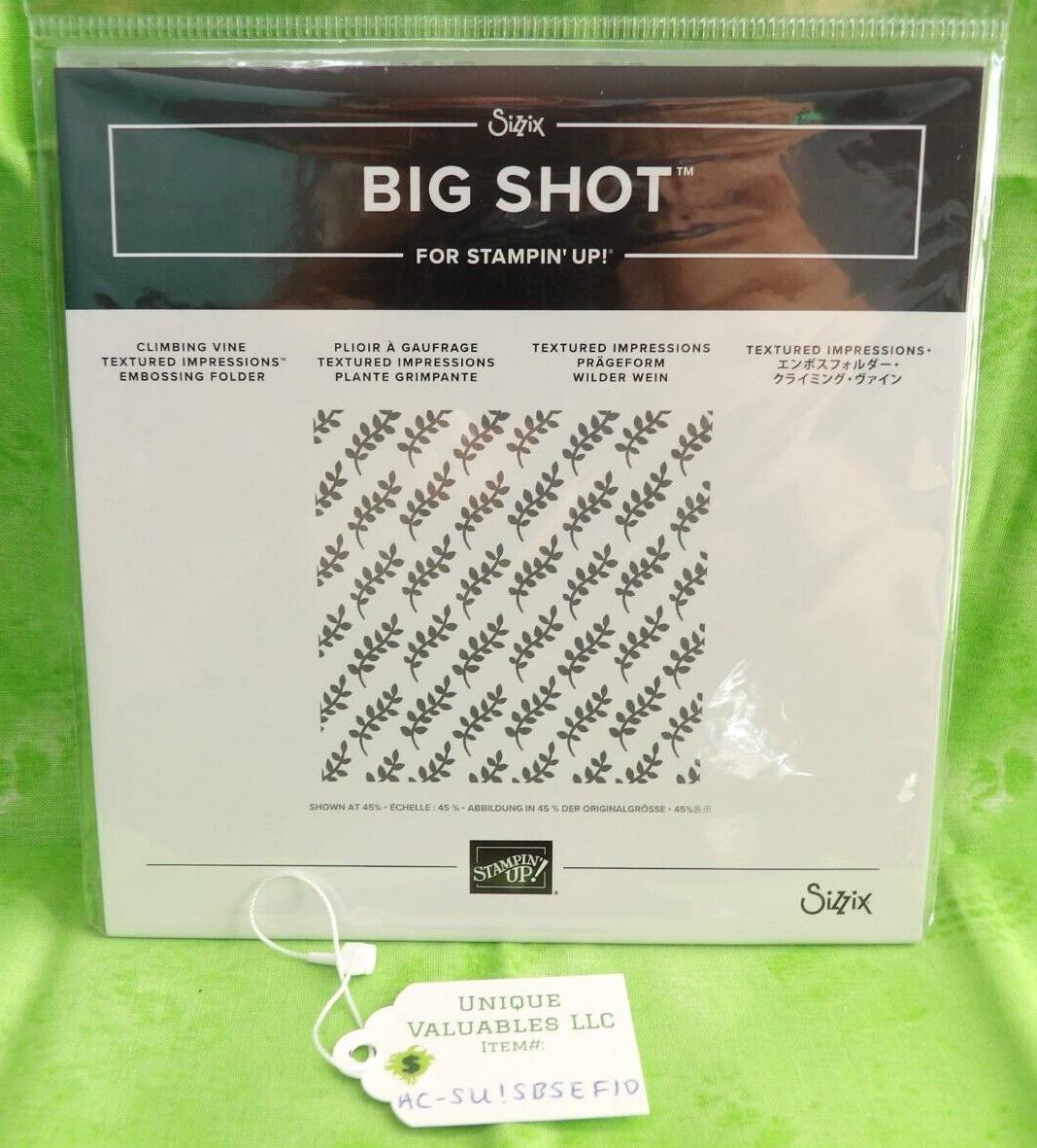 Sizzix Big Shot Embossing Folder 147187 TEXTURED IMPRESSIONS