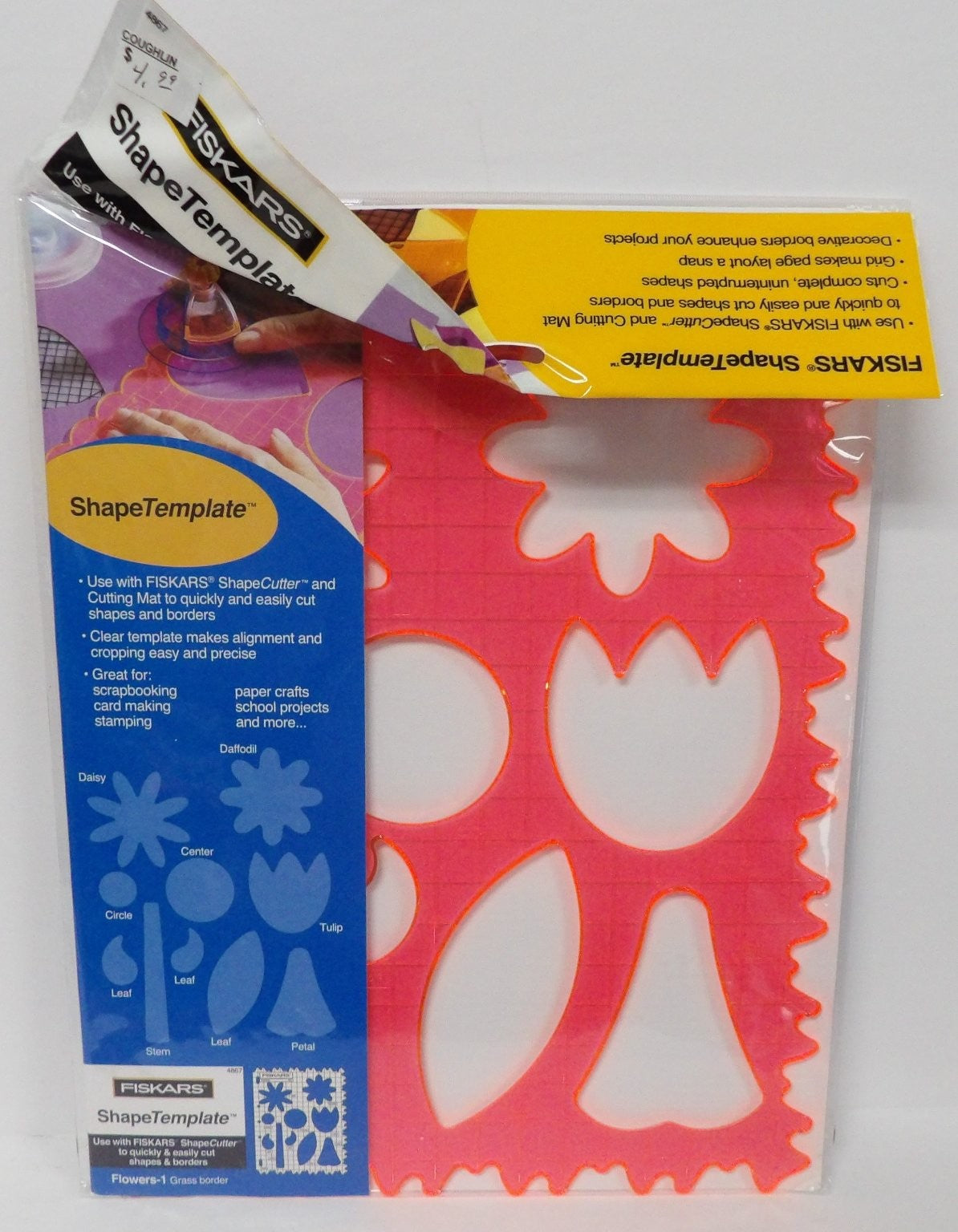 FISKARS ShapeTemplate Flowers-1 Grass Template for ShapeCutter