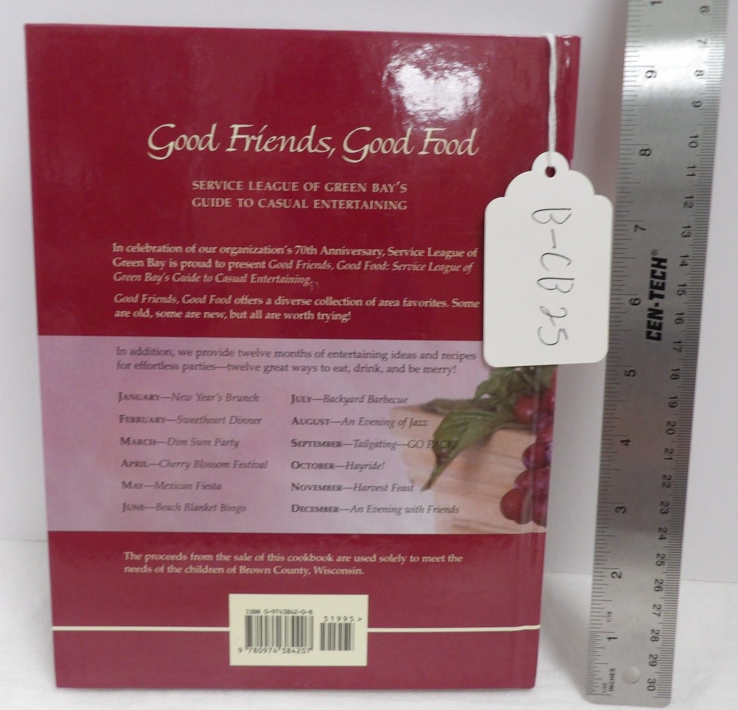 Good Friends, Good Food Cookbook Service League Green Bay Casual Entertaining