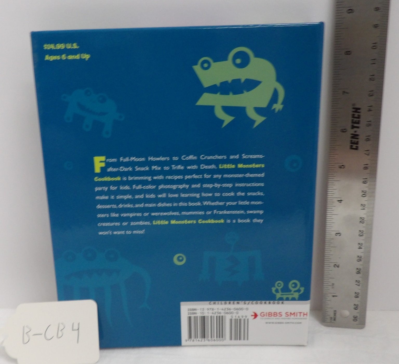 Little Monsters Cookbook Zac Williams 2011 Spiral Halloween Party Gibbs Smith