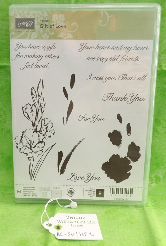 Stampin' Up! Photopolymer Stamp Set Hostess 141796 GIFT OF LOVE