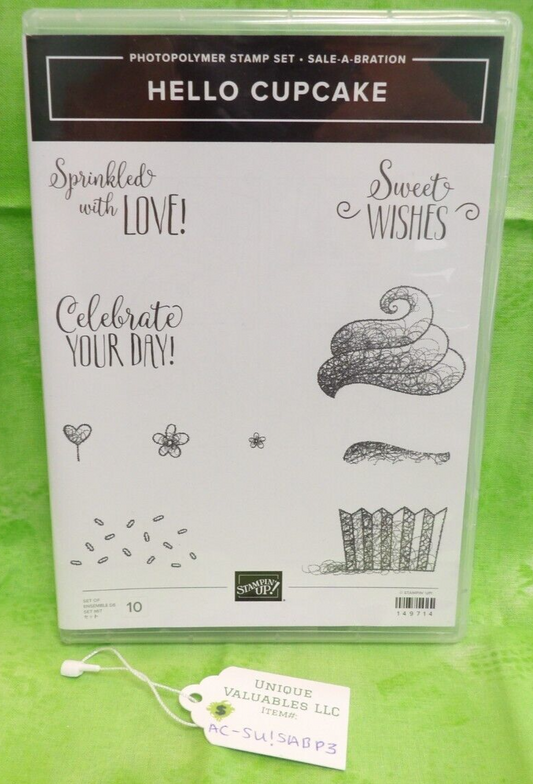 Stampin' Up! Photopolymer Stamp Set SALE-A-BRATION 149714 HELLO CUPCAKE