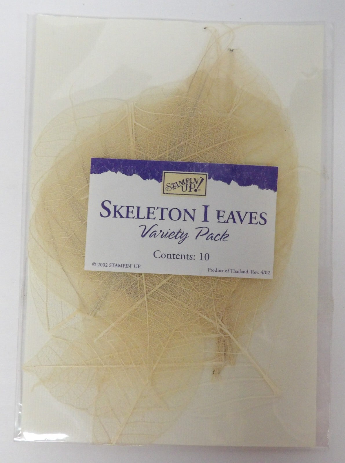 Stampin' Up! Skeleton Leaves 2002 Variety Pack Contains 10 Leaves