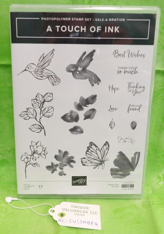 Stampin' Up! Photopolymer Stamp Set SALE-A-BRATION 155233 A TOUCH OF INK