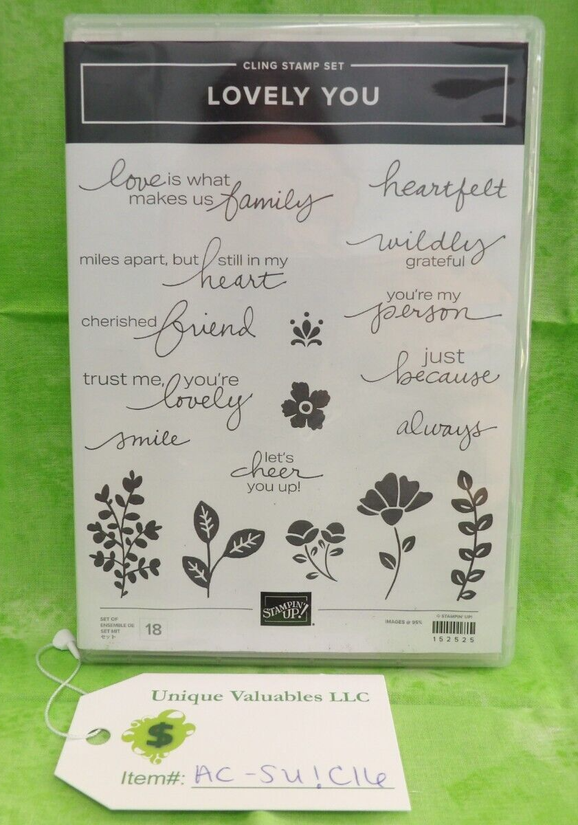 Stampin' Up! Cling Stamp Set 152525 LOVELY YOU