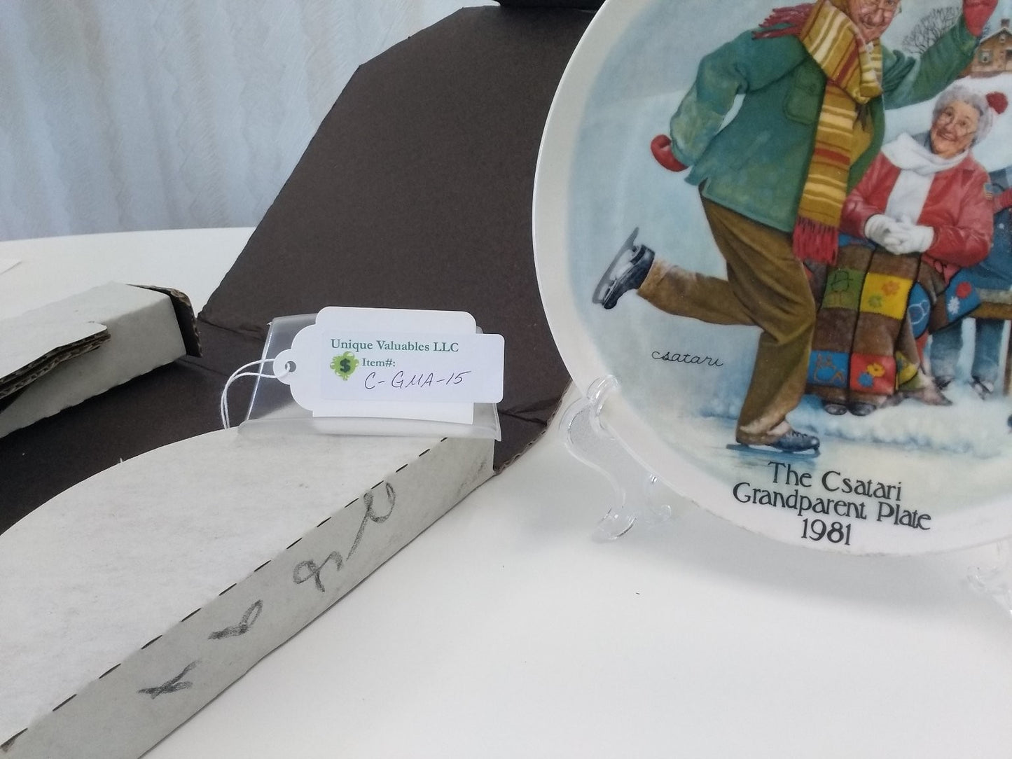 Knowles Csatari Grandparent The Skating Lesson by Joseph Csatari LE 1981