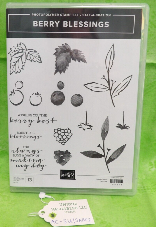 Stampin' Up! Photopolymer Stamp Set SALE-A-BRATION 155276 BERRY BLESSINGS