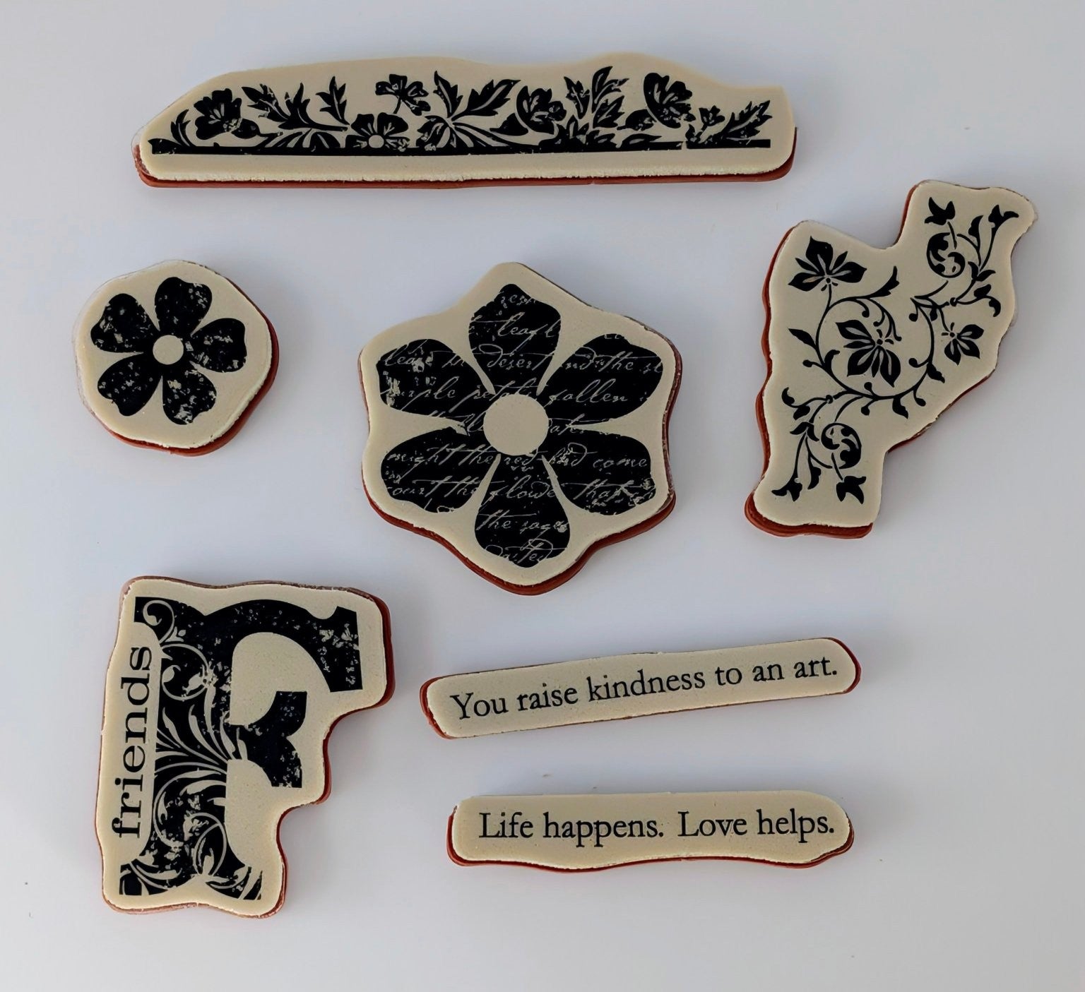 Stampin' Up! Vintage Vogue Shelli's Signature Collection Floral Phrase 1 Missing