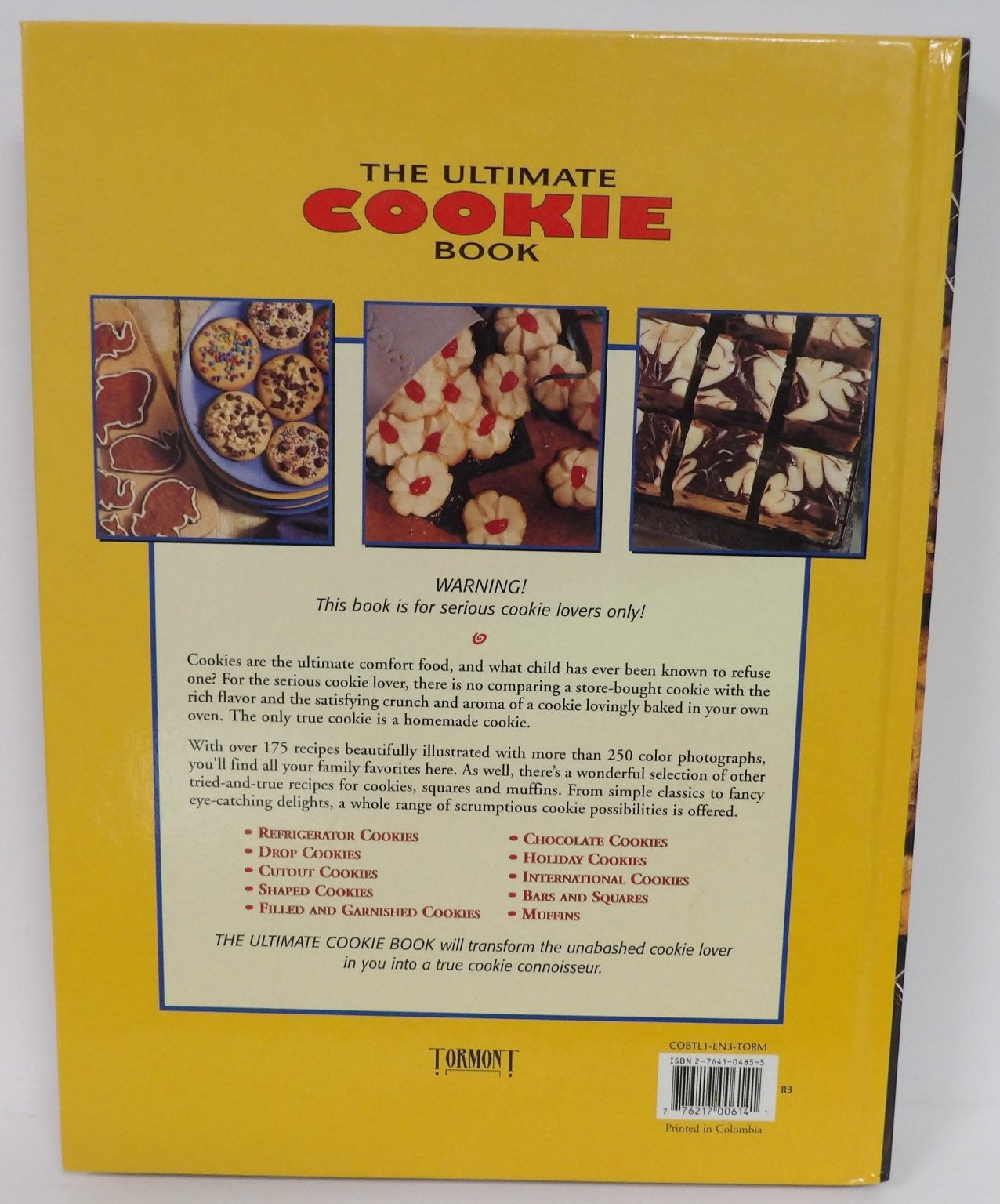 The Ultimate Cookie Book Cookbook Baking Recipes Torment 1994 Illustrated