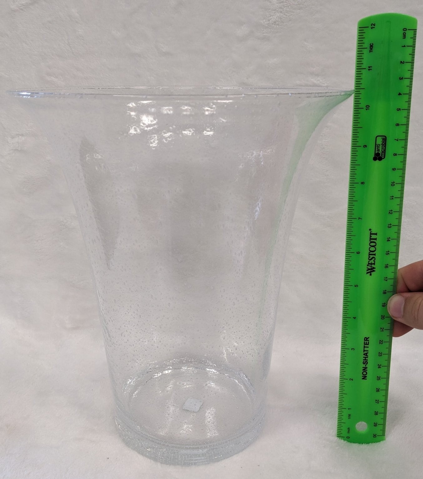 PartyLite Glass Hurricane Bubble P91254G Garden Sanctuary Glass and Beads Only