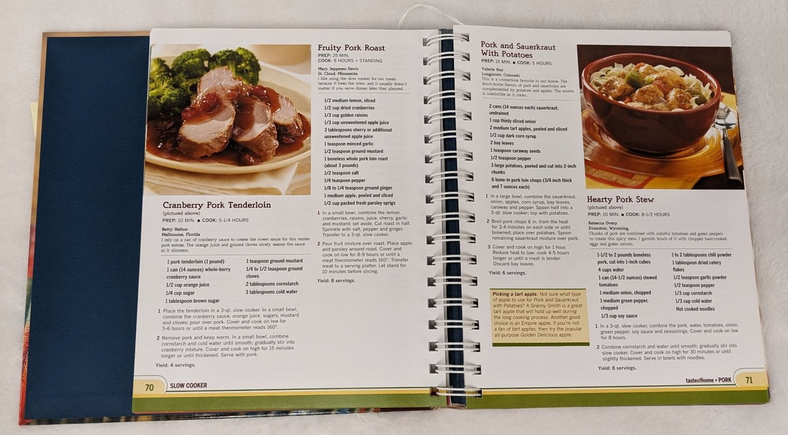Taste of Home Slow Cooker 403 Recipes Spiral-Bound Reader's Digest Cookbook