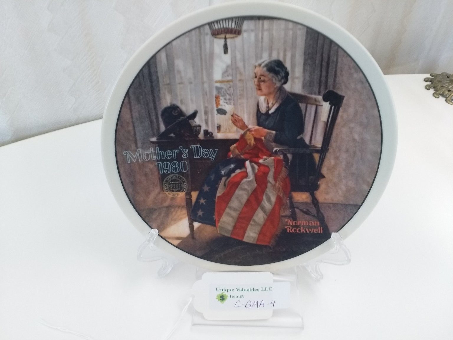 Knowles Mother's Day 1980 A Mother's Pride by Norman Rockwell Fine China LE