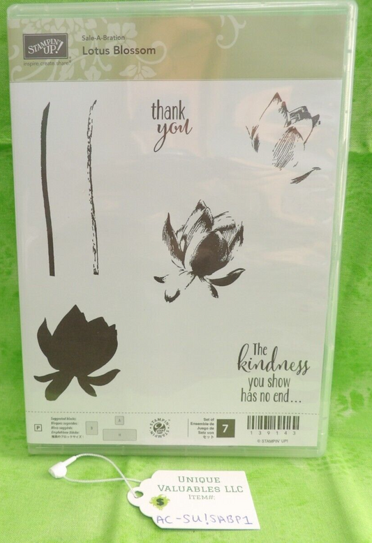 Stampin' Up! Photopolymer Stamp Set SALE-A-BRATION 139143 LOTUS BLOSSOM