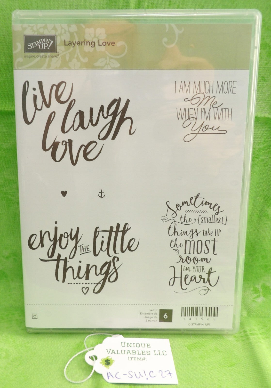 Stampin' Up! Cling Stamp Set 141965 LAYERING LOVE