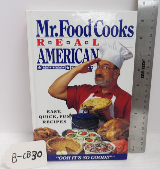 Mr. Food Cooks Real American Art Ginsburg 1994 Cookbook Recipes William Morrow