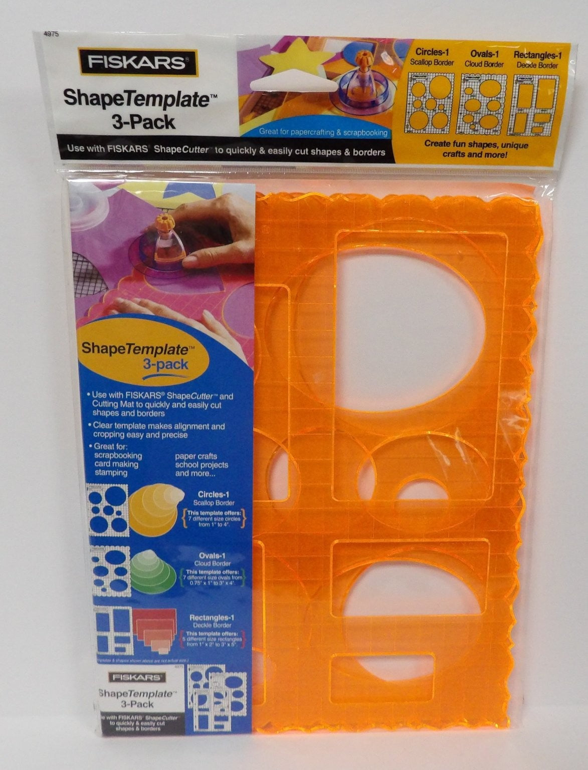 FISKARS ShapeTemplate 3-Pack Scallop Cloud Deco Borders for ShapeCutter