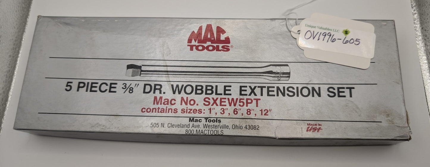 Mac Tools 5-Piece 3/8" Drive Wobble Extension Set SXEW5PT