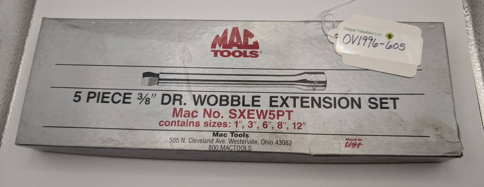 Mac Tools 5-Piece 3/8" Drive Wobble Extension Set SXEW5PT