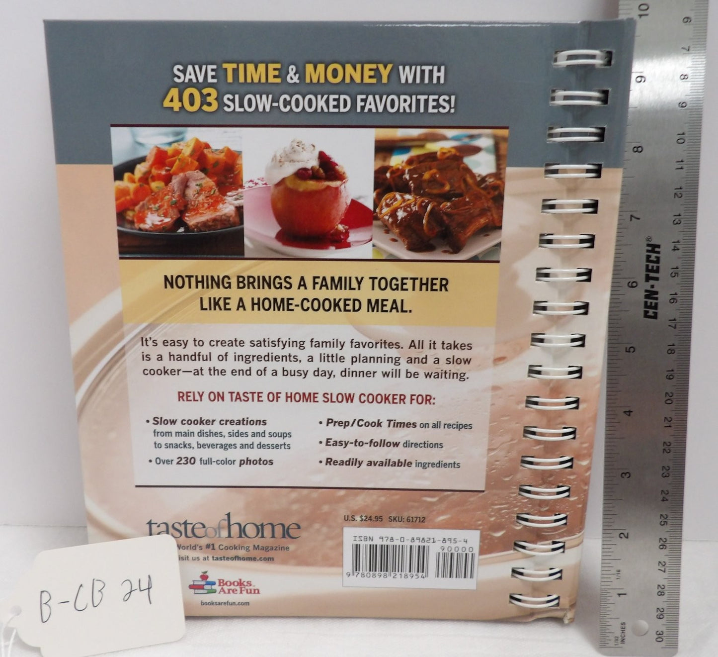 Taste of Home Slow Cooker 403 Recipes Spiral-Bound Reader's Digest Cookbook