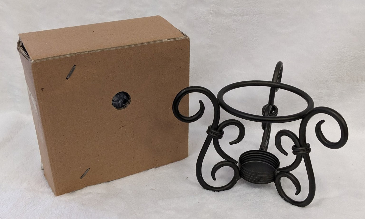 PartyLite Antique Brass Aroma Melts Warmer Tealight Holder Glass Lot of 3 P8016