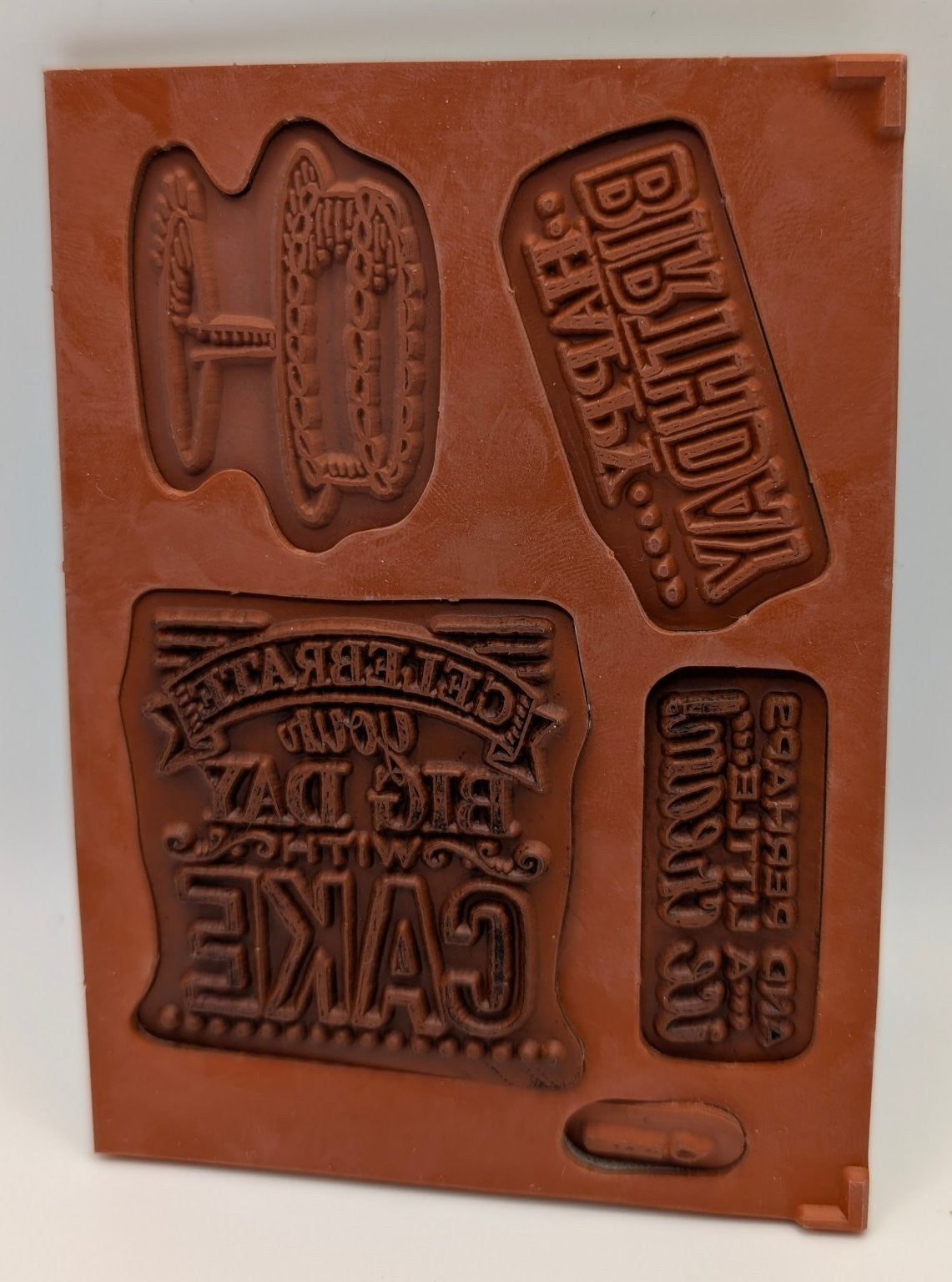 Stampin' Up! Big Day Cling Rubber Unmounted Stamps #139112 Birthday Celebration