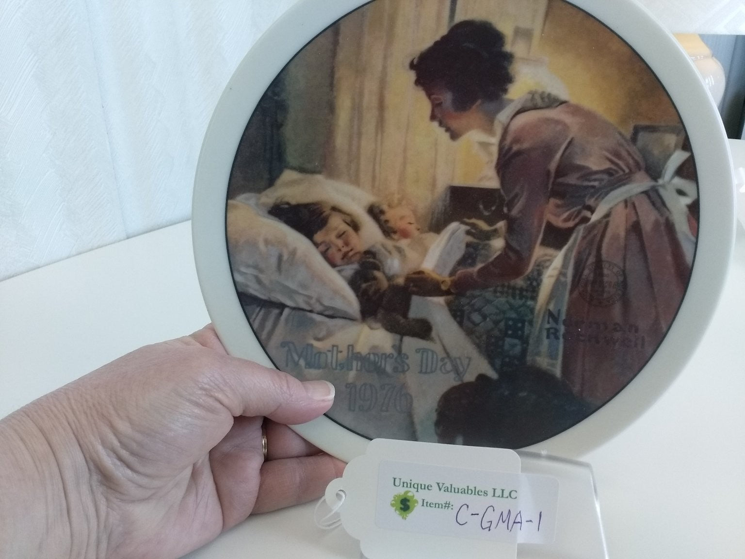 Knowles Mother's Day 1976 A Mother's Love by Norman Rockwell Fine China LE