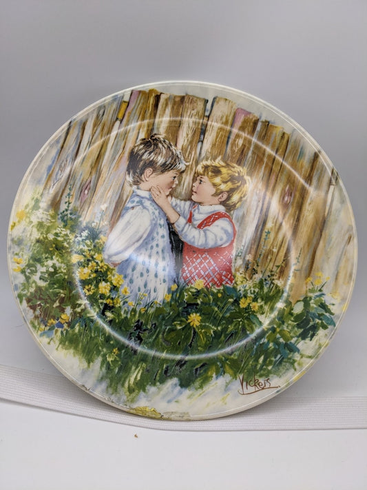 Wedgwood Childhood Memories by Vickers Collector Plate No. 414 LE