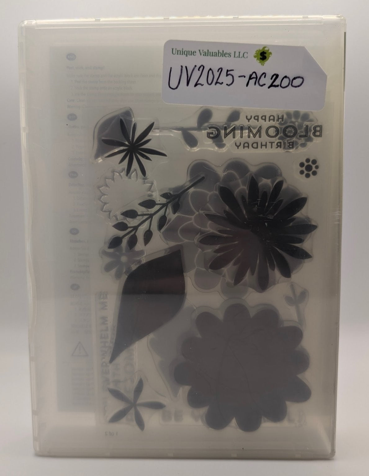 Stampin' Up! Flower Patch Photopolymer #134207 Floral Birthday 19 Pcs Unmounted