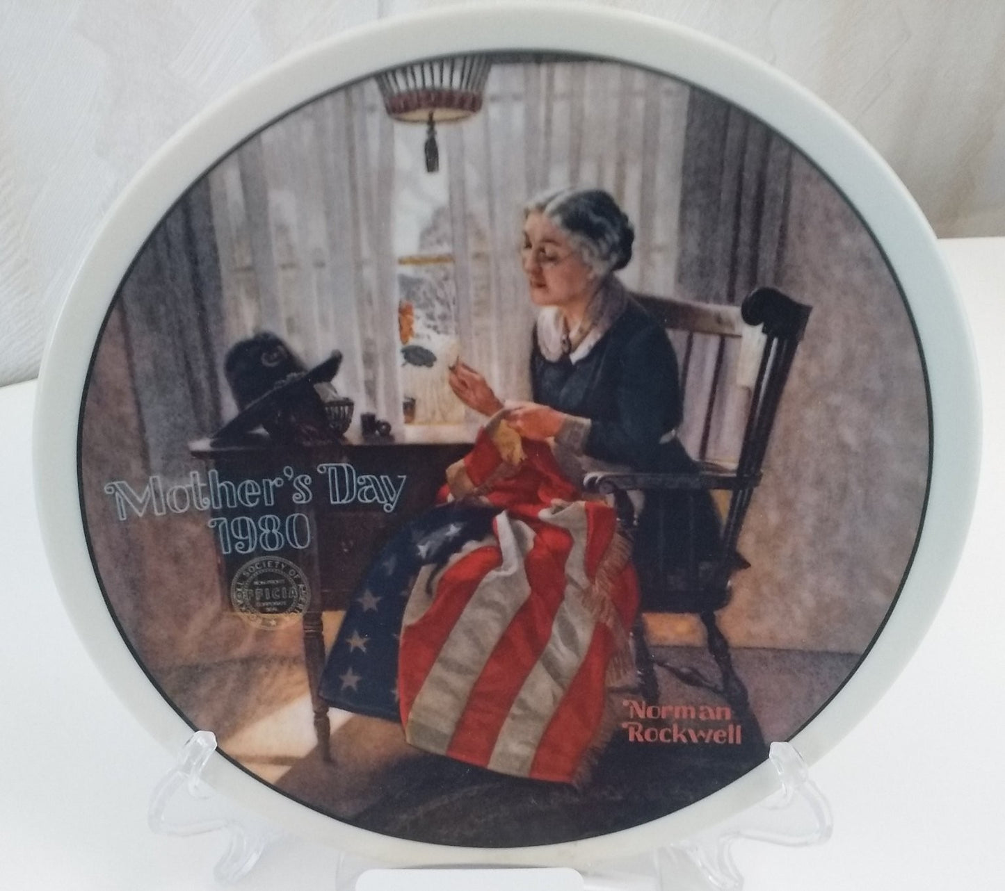 Knowles Mother's Day 1980 A Mother's Pride by Norman Rockwell Fine China LE