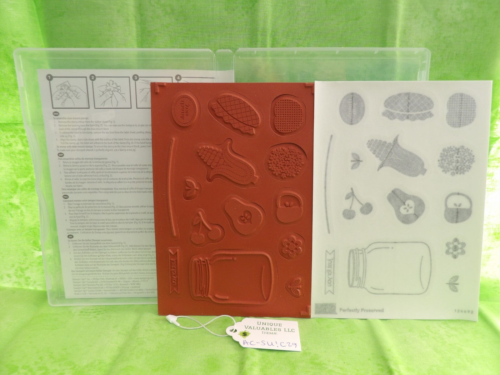 Stampin' Up! Cling Stamp Set 126692 PERFECTLY PRESERVED