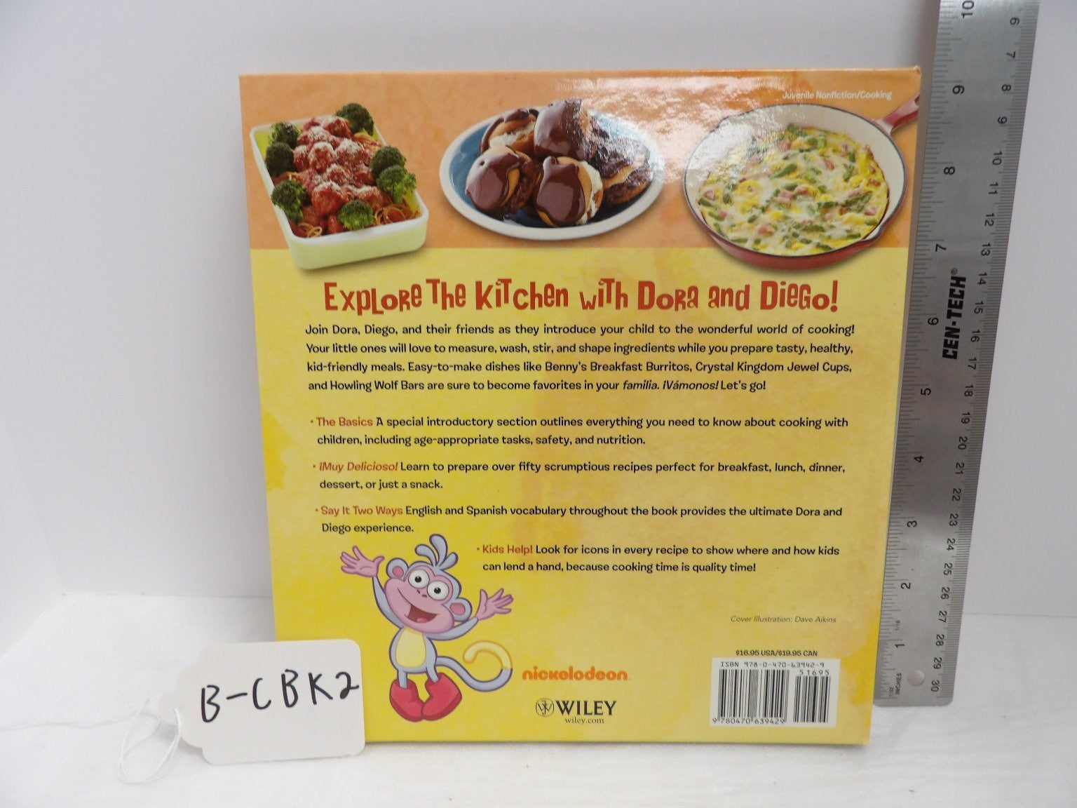 Dora & Diego Let's Cook Nickelodeon 2009 Kids Bilingual Cookbook Wiley