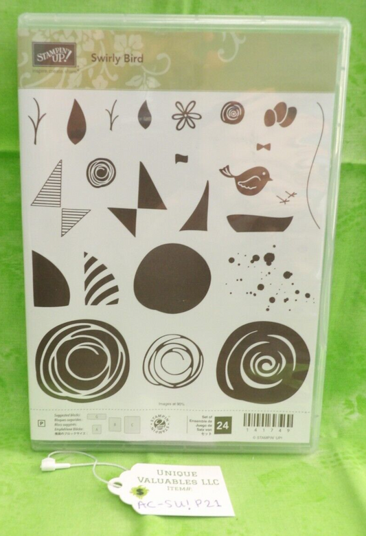 Stampin' Up! Photopolymer Stamp Set 141749 SWIRLY BIRD