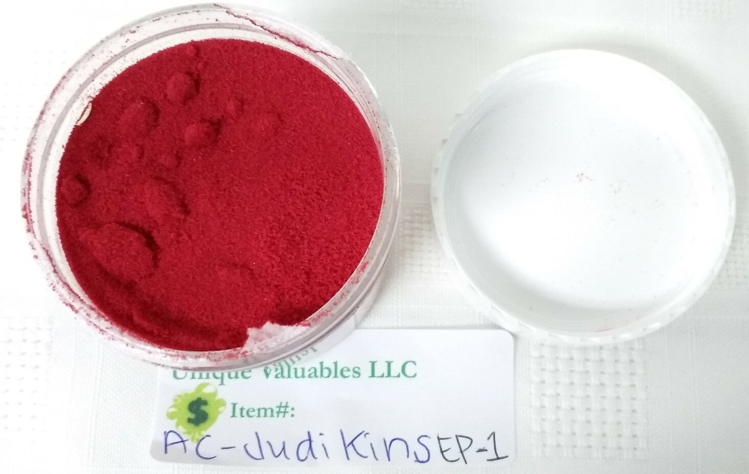 JudiKins Embossing Powder 1 Red and 1 Diamond Sparkle Items Previously Opened