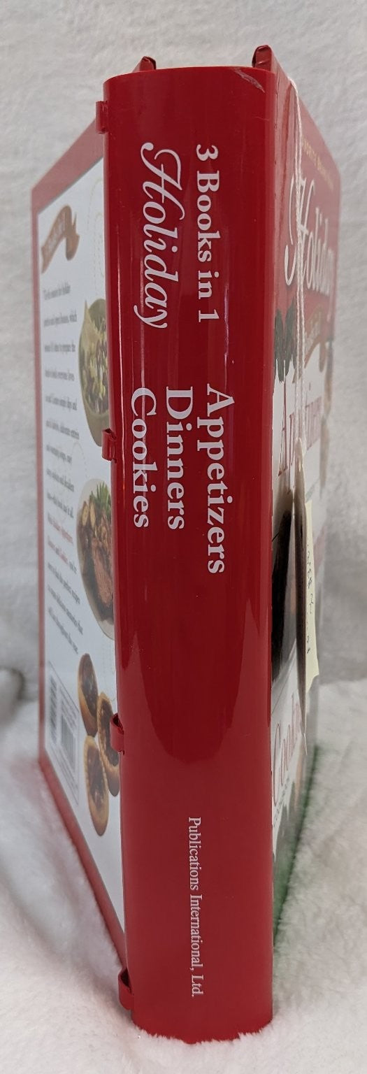 Holiday 3 Books in 1 Appetizers Dinners Cookies Cookbook Spiral-Bound 2008