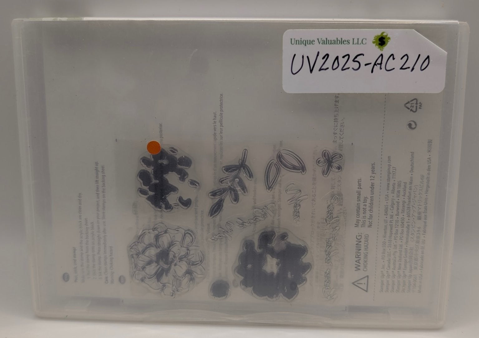 Stampin' Up! What I Love Clear Stamp Set Floral Sentiments 10-Piece #141276