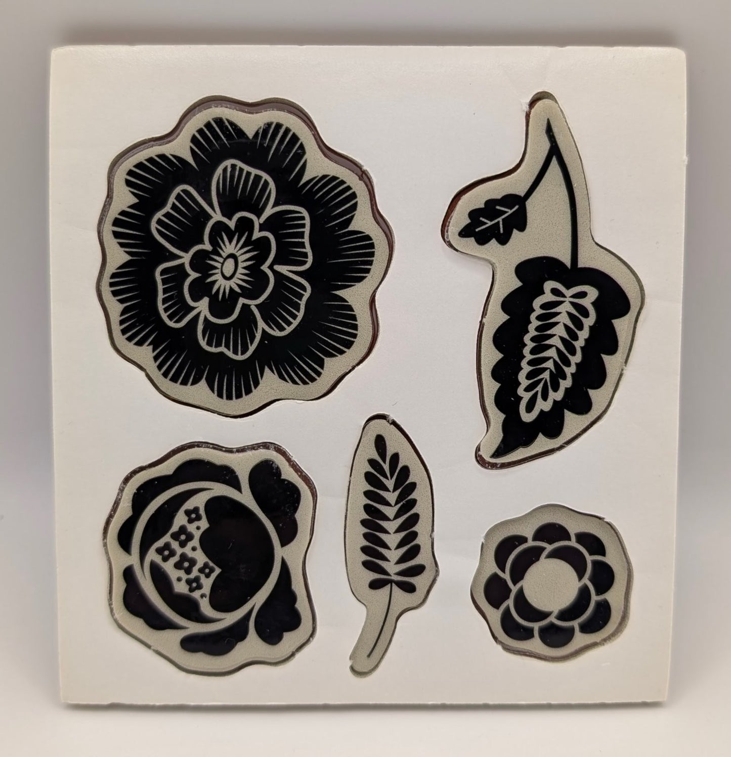 Stampin' Up! Array of Sunshine Cling Stamp Set Floral 5-Piece #122487 Hostess