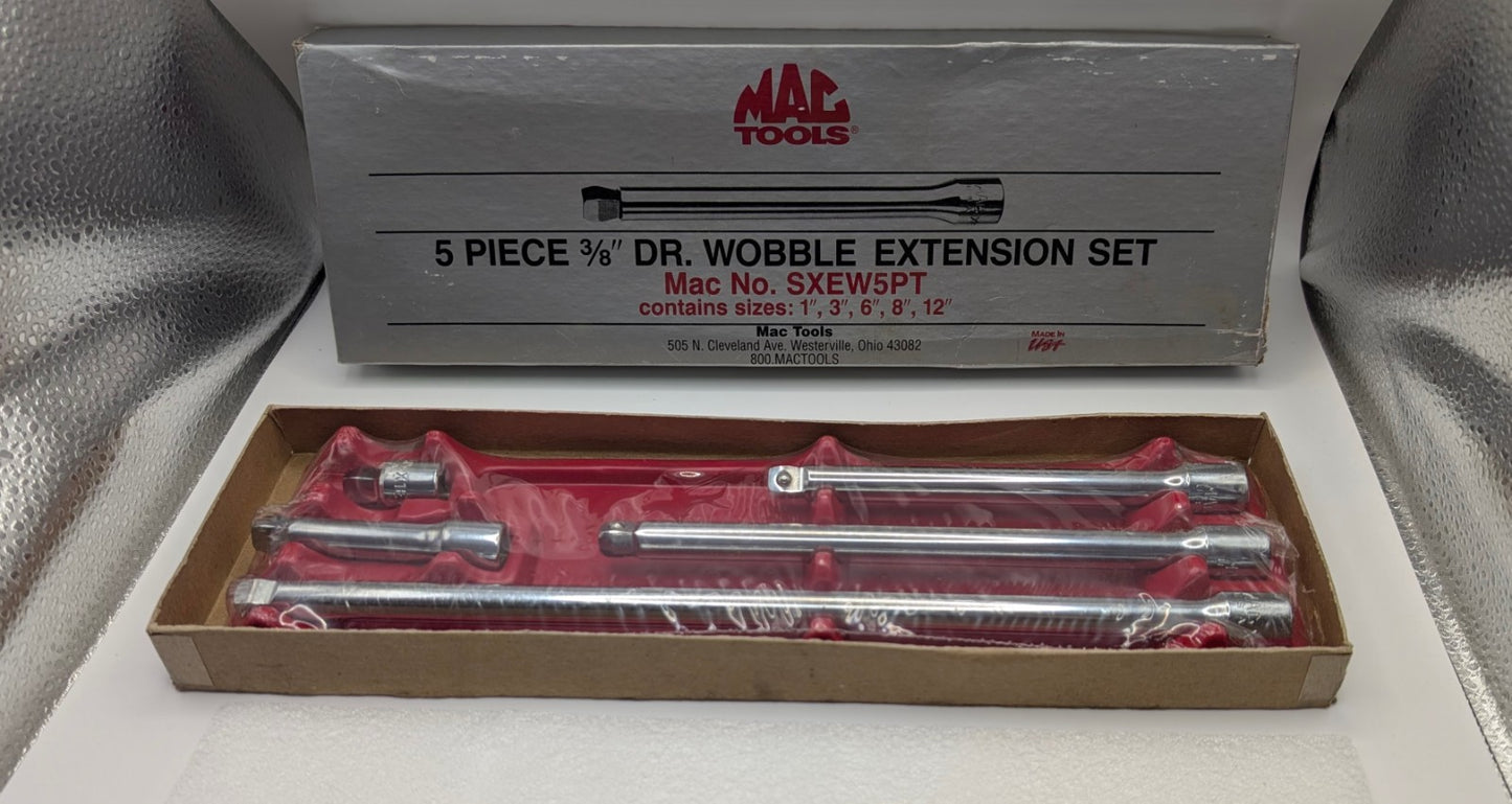 Mac Tools 5-Piece 3/8" Drive Wobble Extension Set SXEW5PT